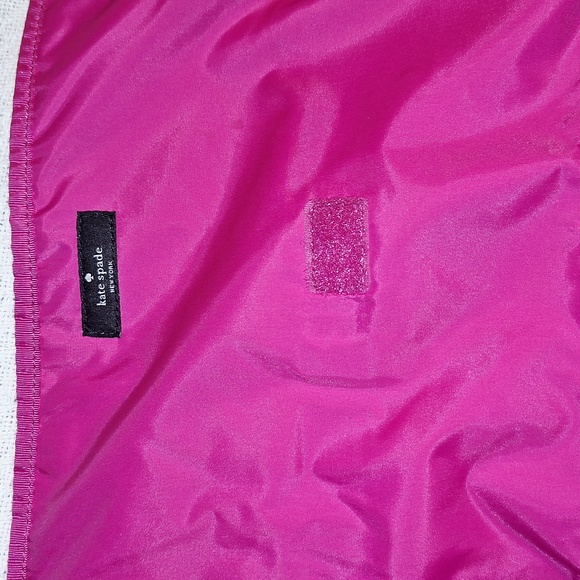 ♠️ Kate Spade Stevie Diaper Bag. Black and white cheetah. Hot pink. - Picture 17 of 17